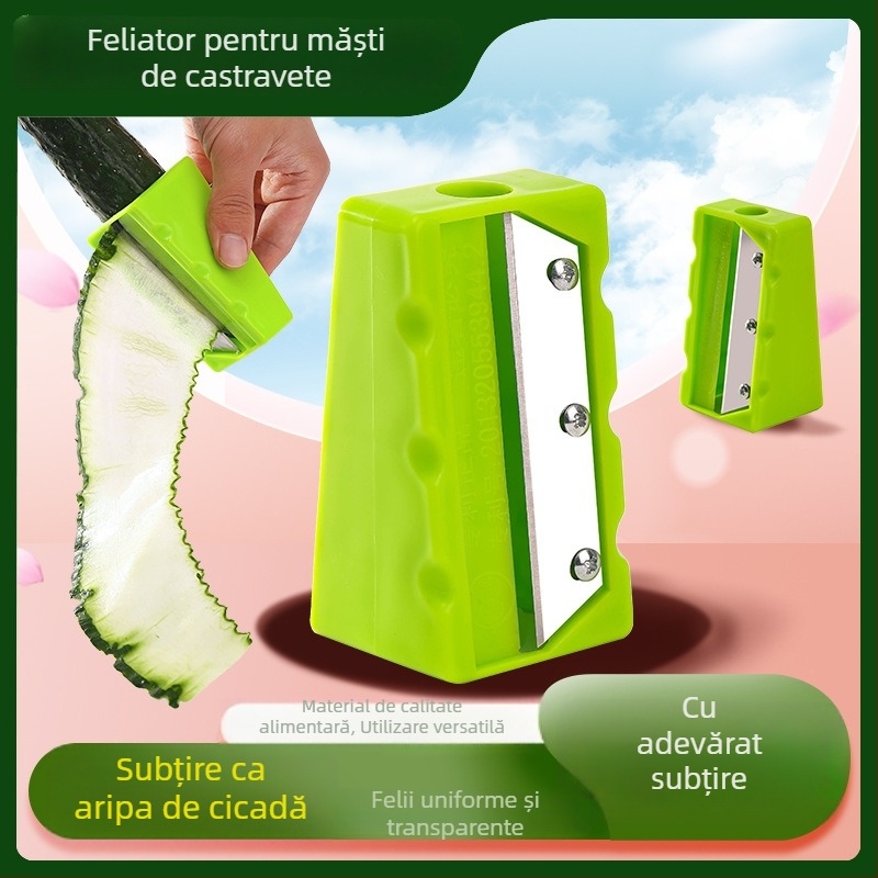 Instrument multifuncțional pentru felii de castravete și mască facială — planer ultra-subțire pentru castravete și curățător de coajă