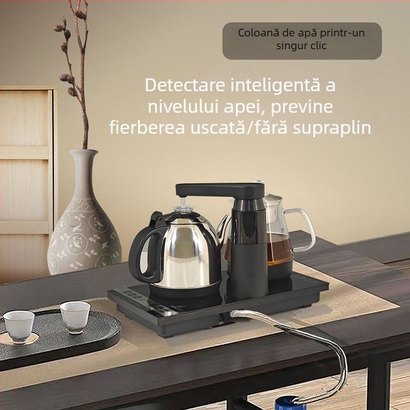 Ceainic electric inteligent, complet automat, cu alimentare cu apă și husă încorporată pentru masă de ceai acasă