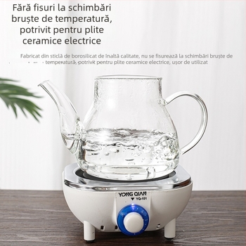 Set ceainic din sticlă pentru uz casnic, rezistent la căldură, capacitate mare, cu filtru pentru prepararea ceaiului