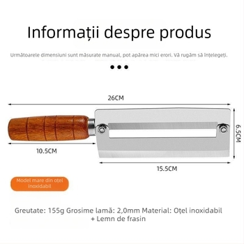 Cuțit din oțel inoxidabil pentru zahăr, lamă îngroșată pentru decojit, unealtă ascuțită din oțel carbon pentru ananas, multifuncțional pentru fructe și legume
