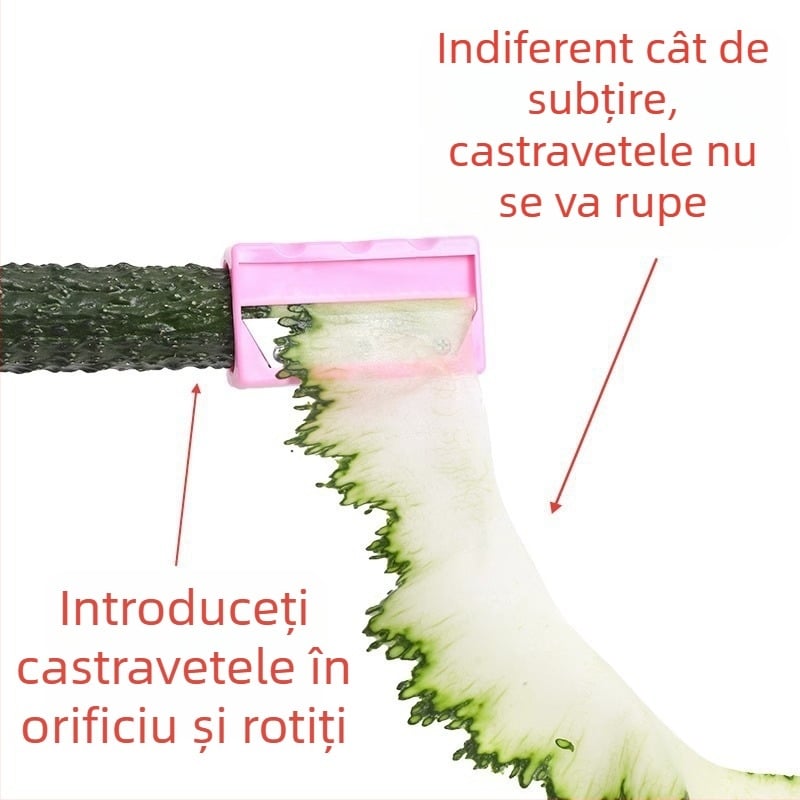 Instrument multifuncțional pentru feliat castraveți și aplicare mască facială – lamă ultra-subțire pentru îngrijirea pielii