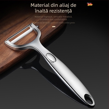 Curățător de fructe și legume din oțel inoxidabil – pentru cartofi, mere și pepene – ustensilă de bucătărie multifuncțională