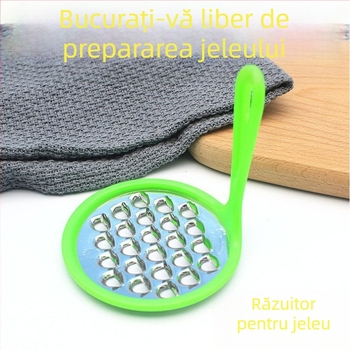Racletă din oțel inoxidabil și plastic pentru uz casnic — instrument multifuncțional pentru jeleu și făină de mazăre