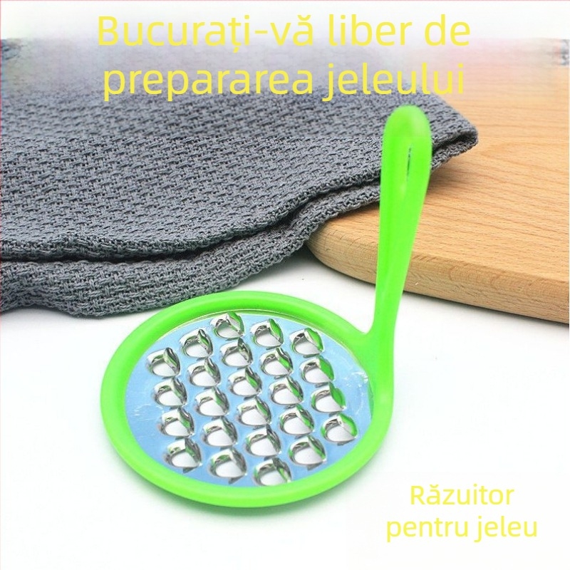 Racletă din oțel inoxidabil și plastic pentru uz casnic — instrument multifuncțional pentru jeleu și făină de mazăre