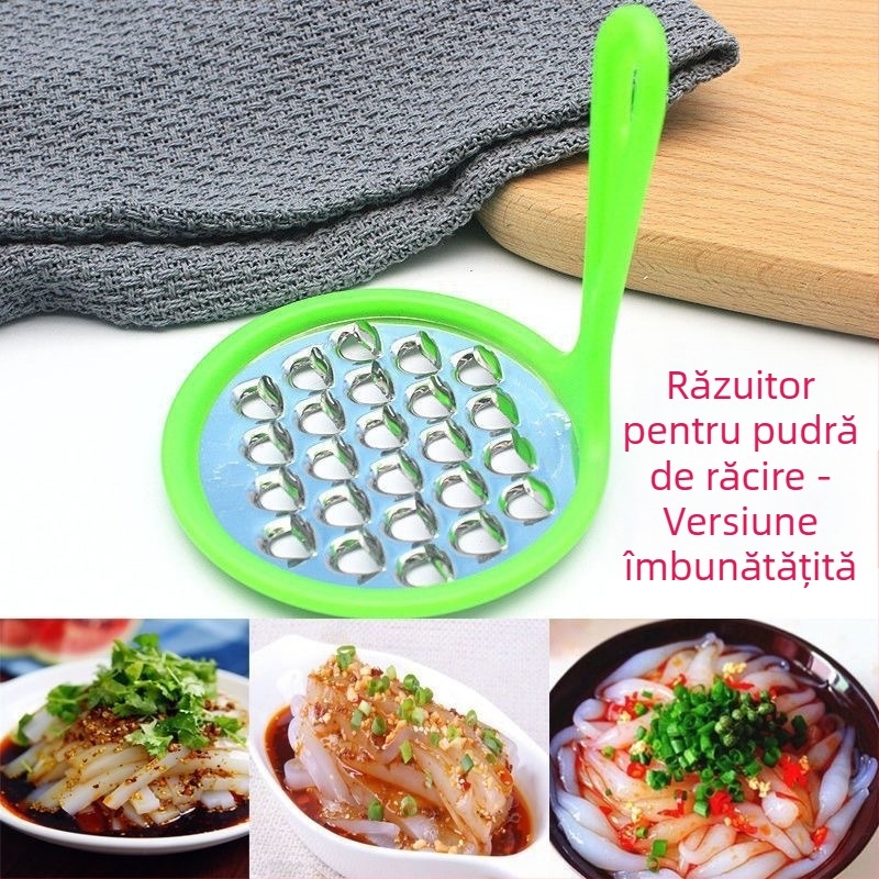 Racletă din oțel inoxidabil și plastic pentru uz casnic — instrument multifuncțional pentru jeleu și făină de mazăre