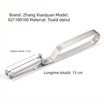 Curățitor de fructe și legume din oțel inoxidabil, complet metalic, gadget de bucătărie