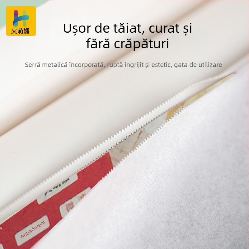 Hârtie de copt cu acoperire de silicon pentru cuptor și grătar – antiaderentă, rezistentă la ulei, pentru fursecuri, prăjituri și patiserie