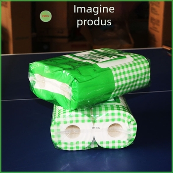 Hârtie de bucătărie pentru absorbția uleiului și a apei, în culoare somon, potrivită pentru coacere și prăjire, cutie cu 12 role