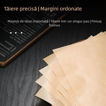 Hârtie de copt naturală, acoperire din silicon alimentar, îngroșată, pătrată, de unică folosință pentru restaurante