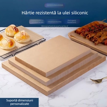 Hârtie maro antiulei pentru prăjit și copt – absorbantă de ulei, hârtie pentru grătar și împachetare a alimentelor.