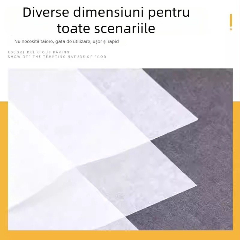 Hârtie de copt cu PE, suporturi pentru patiserie, pâine și prăjituri, hârtie antiaderentă pentru cuptor