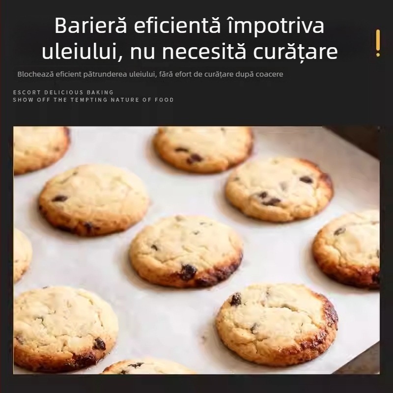 Hârtie de copt cu PE, suporturi pentru patiserie, pâine și prăjituri, hârtie antiaderentă pentru cuptor