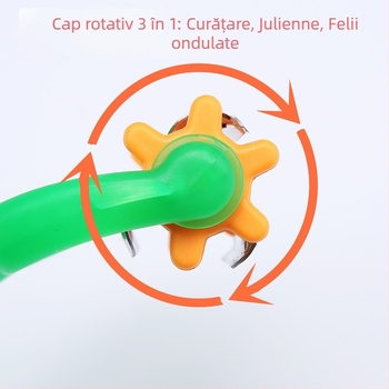 Curățător multifuncțional de legume și fructe pentru curățat, feliat și ras