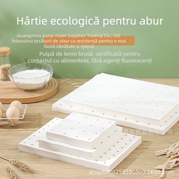 Hârtie pentru aburi, dreptunghiulară și pătrată, antiaderentă, cu acoperire siliconică