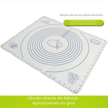 Covor de aluat din silicon platinat lichid, cu scară de măsurare, strat gros rezistent la temperaturi înalte pentru întindere și frământare.