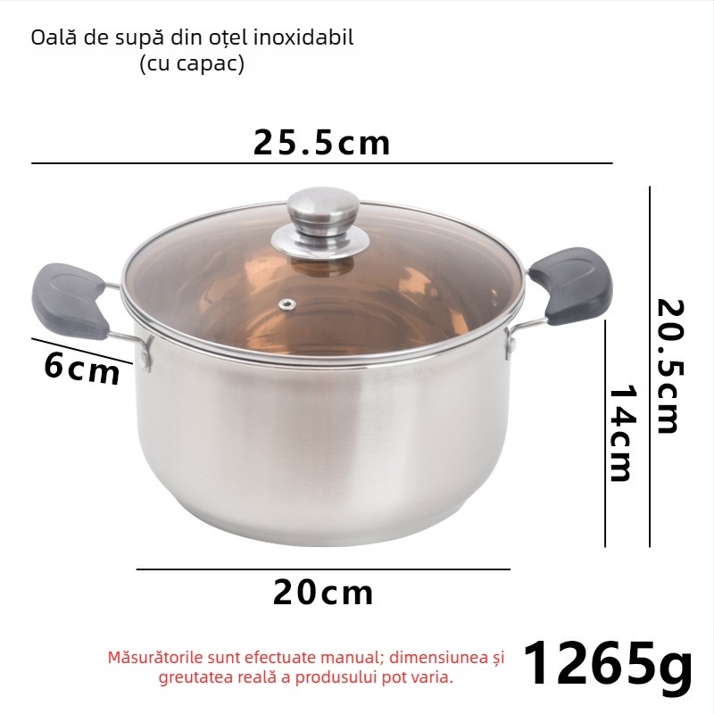 Oală pentru lapte din oțel inoxidabil, alimentară, cu mâner, pentru hrănirea bebelușilor, utilizare universală