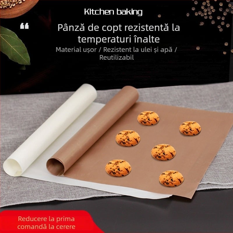 Covoraș de copt rezistent la temperaturi înalte, covoraș pentru frământat, maro