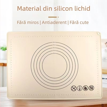 Covor din silicon pentru frământat aluatul, calitate alimentară, extra-large și gros, antiaderent și antiderapant, pentru uz casnic, covoraș de copt îngroșat