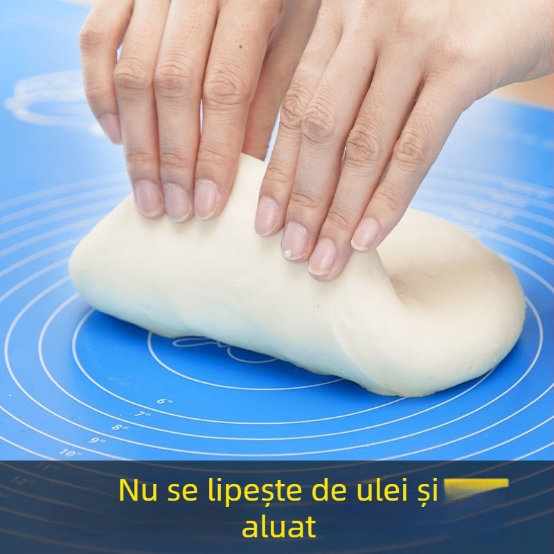 Covoraș din silicon pentru frământat aluatul, suprafață de întins cu grosime, antiaderent, antiderapant, ustensilă de bucătărie pentru coacere
