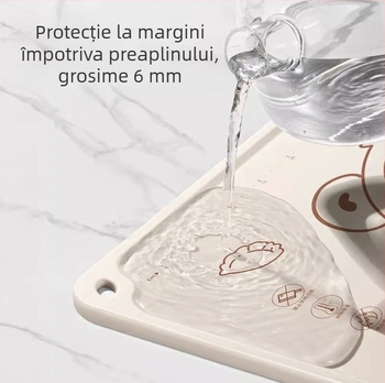Covoraș din silicon, gros, antibacterian, de calitate alimentară, pentru întinderea și frământarea aluatului