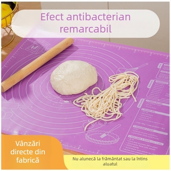 Covoraș din silicon pentru frământat aluat, de calitate alimentară, gros, în bucătărie casnică, antiderapant