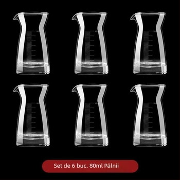 Set de pahare din cristal fără plumb pentru băuturi spirtoase, pahare mici de vin în stil antic