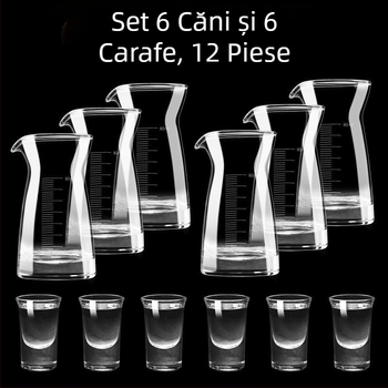 Set de pahare din cristal fără plumb pentru băuturi spirtoase, pahare mici de vin în stil antic