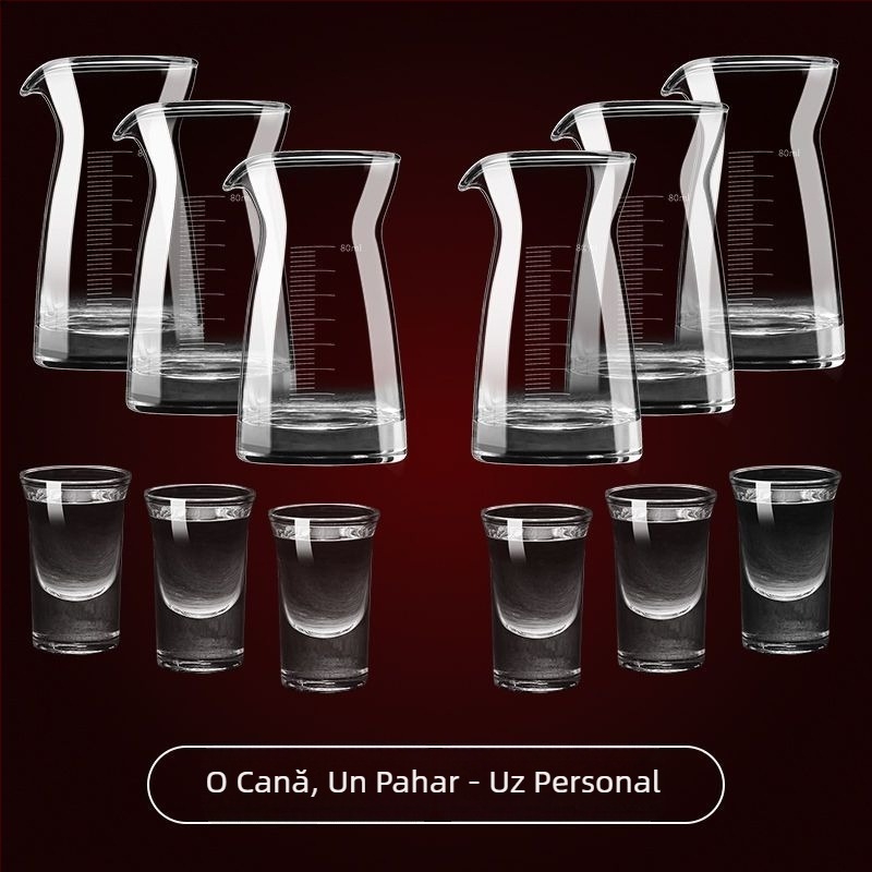 Set de pahare din cristal fără plumb pentru băuturi spirtoase, pahare mici de vin în stil antic