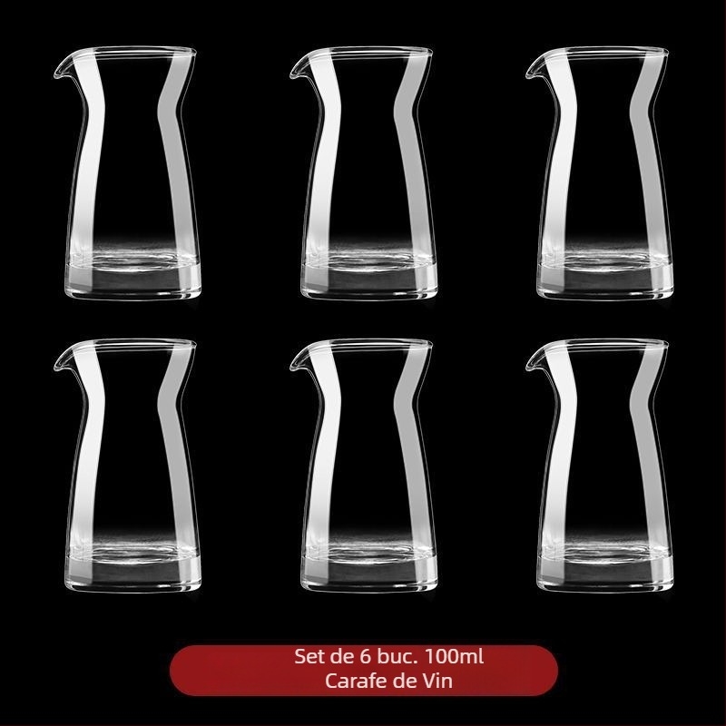 Set de pahare din cristal fără plumb pentru băuturi spirtoase, pahare mici de vin în stil antic