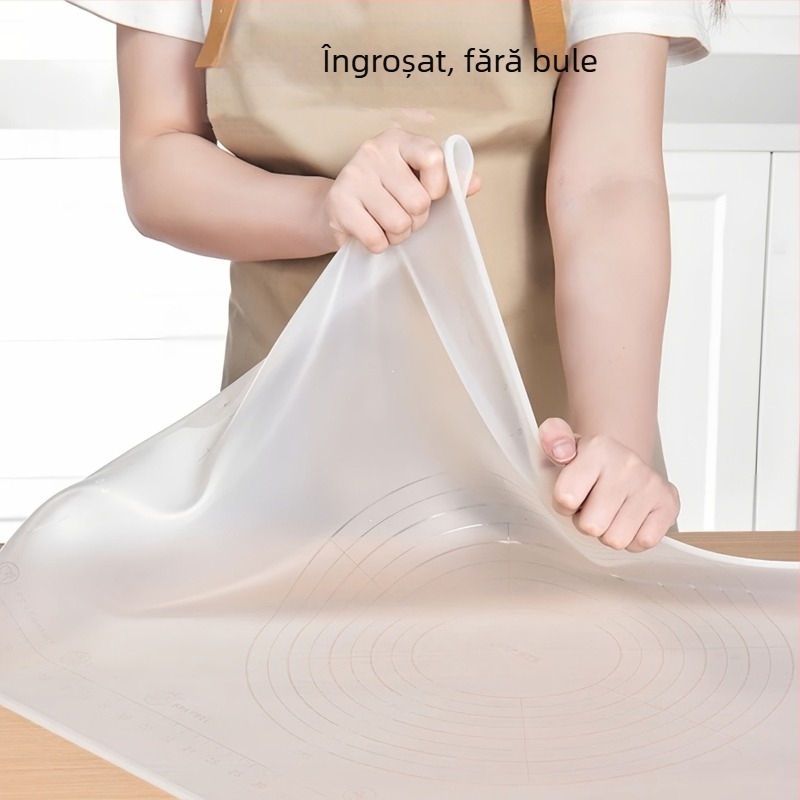 Covoraș de frământat din silicon platinat, 80×60 cm, cu margine înălțată