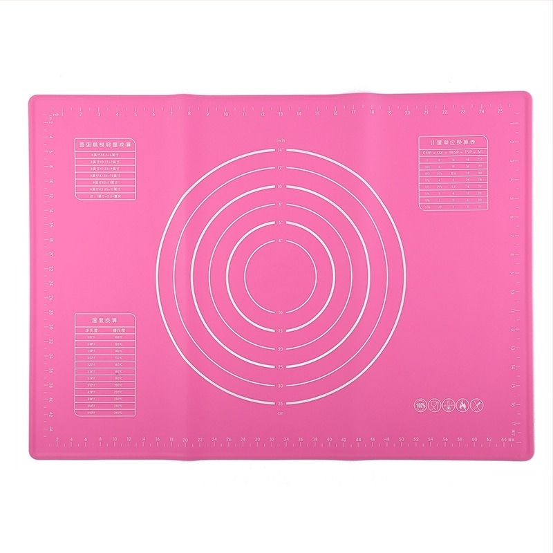 Covoraș antiaderent pentru copt cu scară de măsurare, covoraș din silicon pentru întins aluat, de calitate alimentară