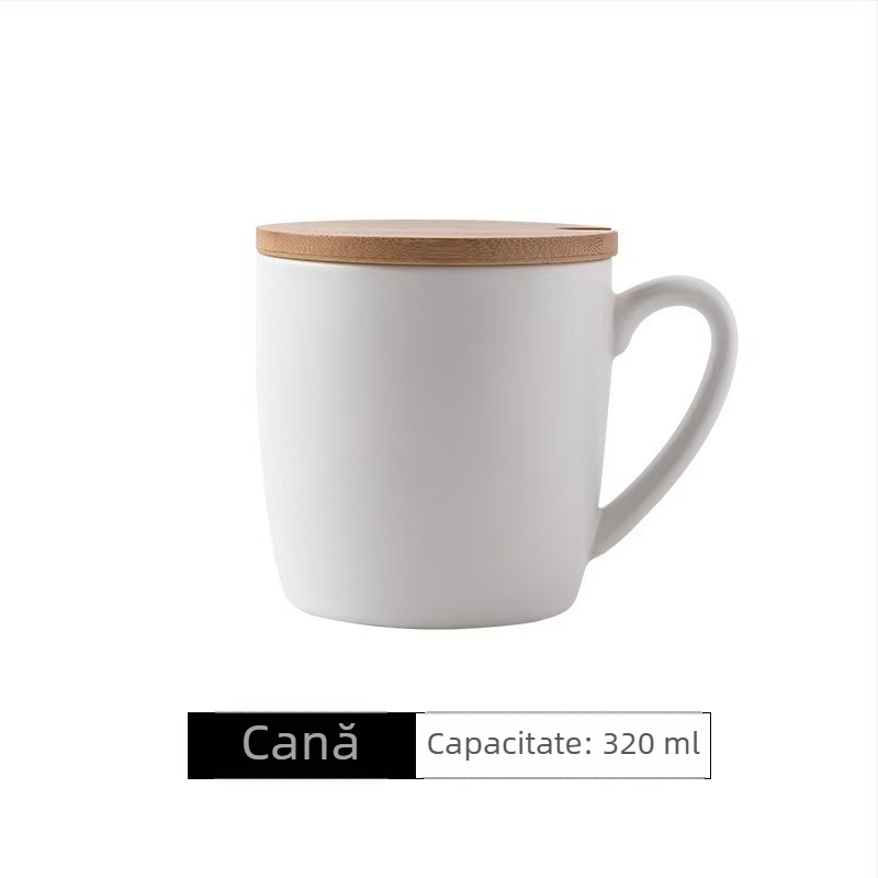 Set de cești de cafea cu latte art, ceramică, negre, pentru cupluri