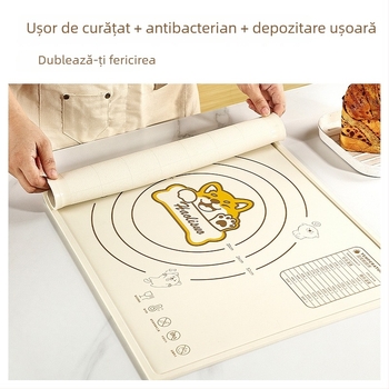 Covoraș din silicon pentru întins și frământat aluat, calitate alimentară, bucătărie, 60×40 cm