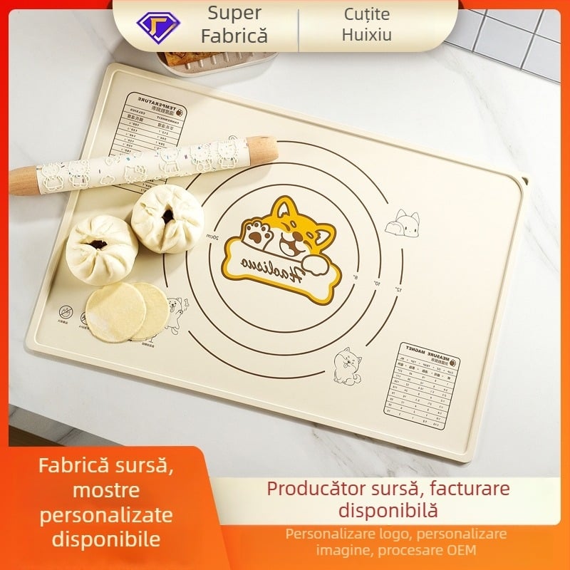 Covoraș din silicon pentru întins și frământat aluat, calitate alimentară, bucătărie, 60×40 cm