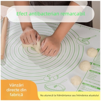 Covoraș din silicon pentru frământat, de calitate alimentară, gros, suprafață anti-derapantă pentru bucătărie acasă