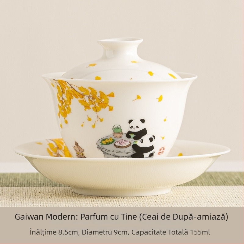 Set ceai gaiwan cu siglă personalizată