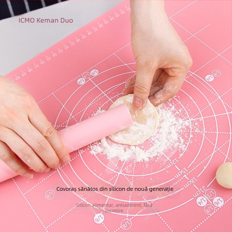 Covoraș din silicon pentru frământat, de calitate alimentară, antiaderent, rezistent la temperaturi înalte, 60×40 cm, antiderapant