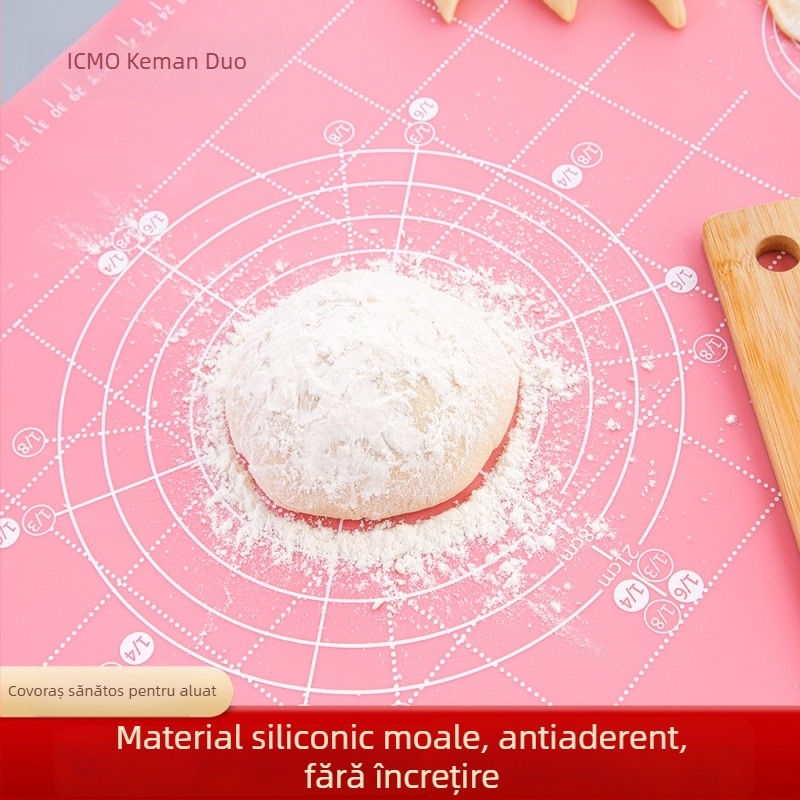 Covoraș din silicon pentru frământat, de calitate alimentară, antiaderent, rezistent la temperaturi înalte, 60×40 cm, antiderapant