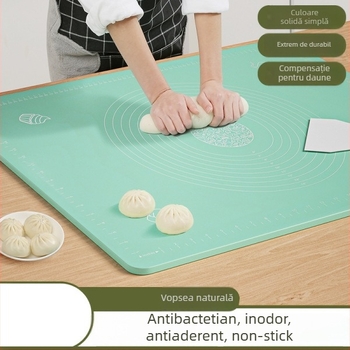 Covoraș din silicon alimentar pentru aluat – suprafață groasă pentru frământat, blat de tăiere, antibacterian, antiaderent, covoraș de copt