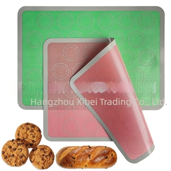 Covoraș de copt din silicon, rezistent la temperaturi înalte, antiaderent pentru frământare, pentru macarons și biscuiți