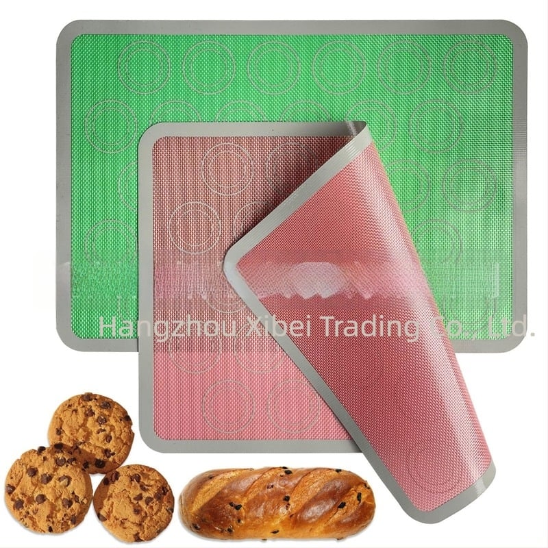Covoraș de copt din silicon, rezistent la temperaturi înalte, antiaderent pentru frământare, pentru macarons și biscuiți