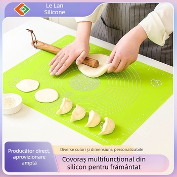 Covoraș de frământat din silicon, de calitate alimentară, extra grosime, antiaderent, antibacterian și rezistent la mucegai, placă de bucătărie pentru aluat