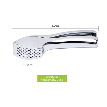 Presă de usturoi manuală, cu decojit și zdrobitor – accesoriu de bucătărie din aliaj de zinc