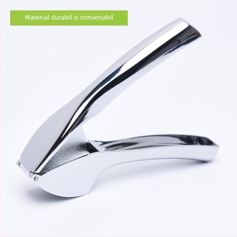 Presă de usturoi manuală, cu decojit și zdrobitor – accesoriu de bucătărie din aliaj de zinc