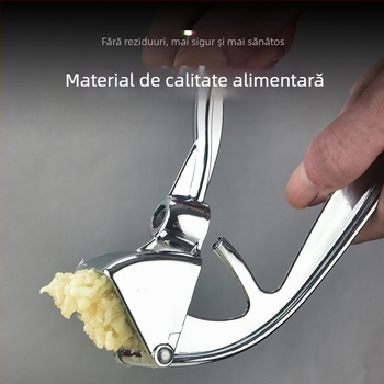 Presa de usturoi multifuncțională cu curățator, tăietor și zdrobitor de usturoi, din aliaj de aluminiu