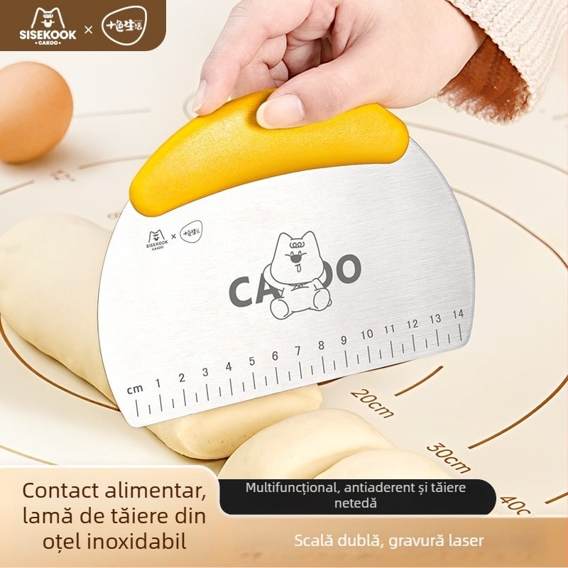 Cakoo Cuțit din oțel inoxidabil pentru aluat și spatulă pentru aluat, cremă și tort; spatulă pentru gem