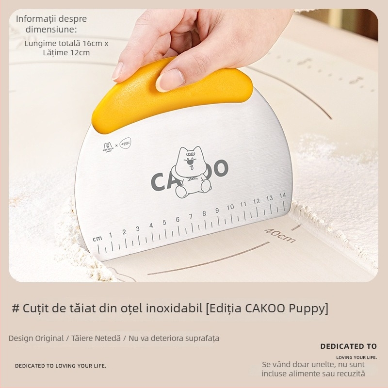 Cakoo Cuțit din oțel inoxidabil pentru aluat și spatulă pentru aluat, cremă și tort; spatulă pentru gem
