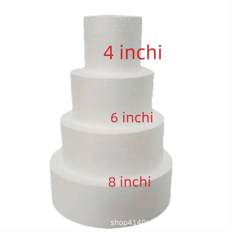 Model de tort din spumă pentru decor fondant, formă de copt, bază din spumă, turn de gustări 4–12 inch