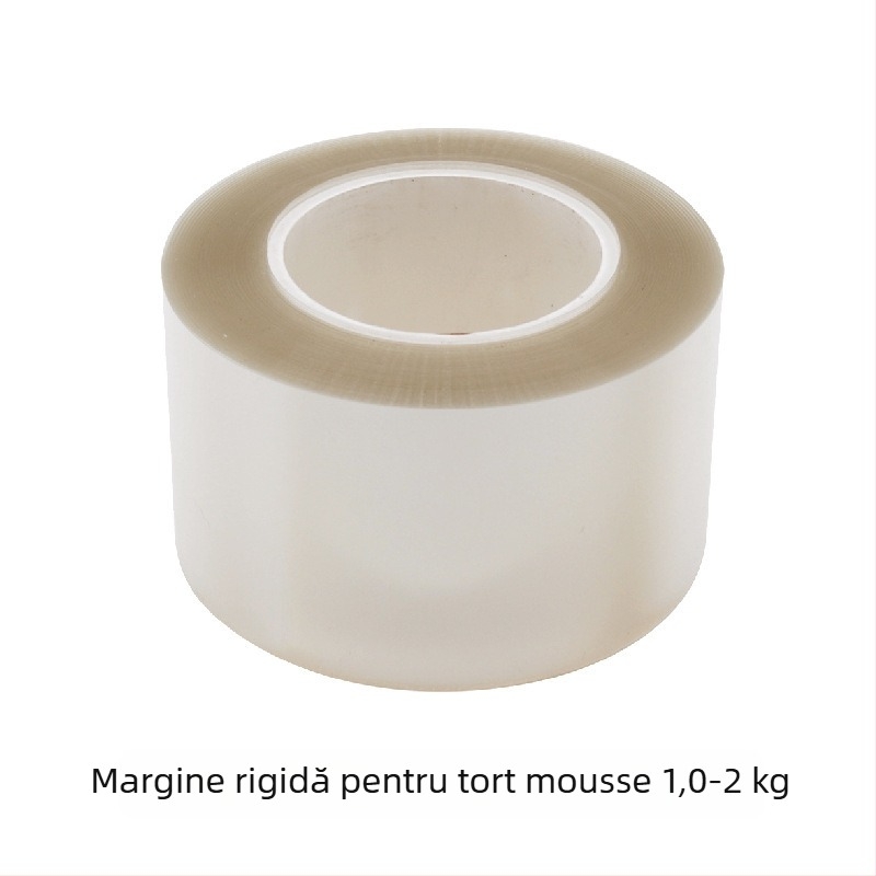 Margine transparentă autoadezivă cu mousse pentru tort gol de ziua de naștere