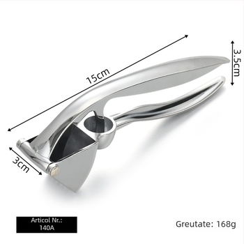 Presa de usturoi manuală din aliaj de zinc, zdrobitor de usturoi pentru bucătărie, curățător multifuncțional și instrument pentru pastă de usturoi